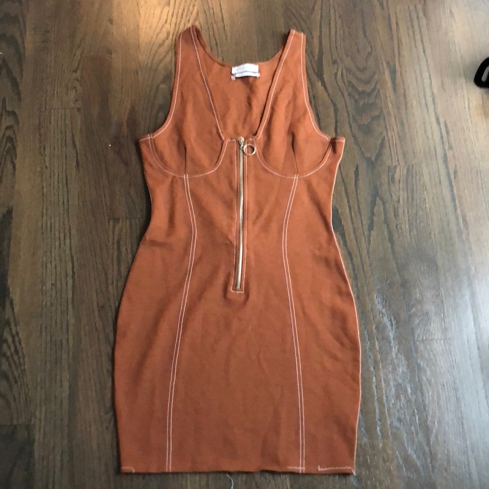 Urban outfitters zipper contrast seam dress size S
